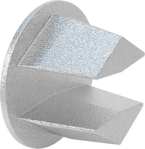 Galvanizli Demir Kayar Ray Bağlantı Parçası, 1-7/8" Ray Dış Çapı için Kapak