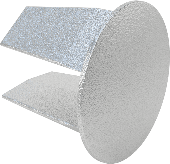 Galvanizli Demir Kayar Ray Bağlantı Parçası, 2-3/8" Ray Dış Çaplı Kapağı