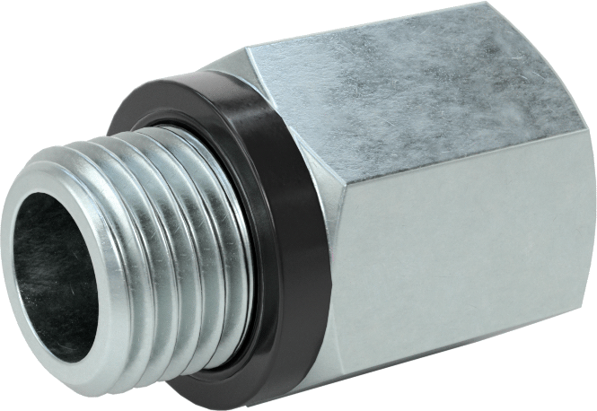 Kompakt Aşırı Basınçlı Çelik Boru Bağlantı Elemanı, Adaptör, 1/4 NPT Dişi, M14 x 1,5 mm Erkek Diş