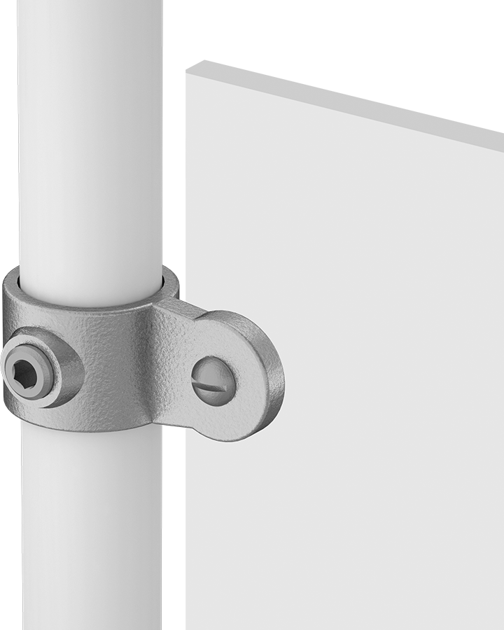 Galvanizli Demir Kayar Ray Bağlantı Parçası, 1-5/8" Ray Dış Çapı için Panel Askısı
