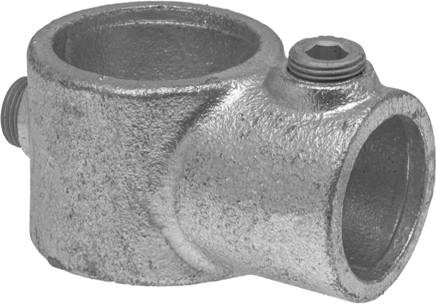 Galvanizli Demir Kayar Ray Bağlantı Parçası, 1-5/8“ ve 1-3/8” Ray Dış Çapı için T Delikli Redüktör