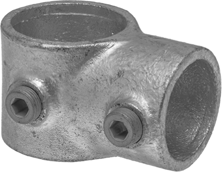 Galvanizli Demir Kayar Ray Bağlantı Parçası, 1-7/8“ ve 1-5/8” Ray Dış Çapı için T Delikli Redüktör