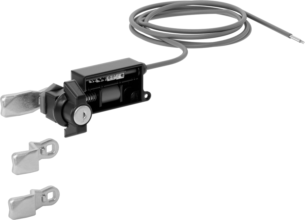 Elektronik Uzaktan Kumandalı Kanatlı Kam Kilidi, Aynı Anahtarlı, 12V DC, 7/8" Delik Çapı için