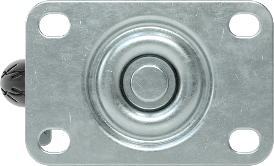 3-3/4 inç x 2-1/2 inç Montaj Plakalı Tekerlek