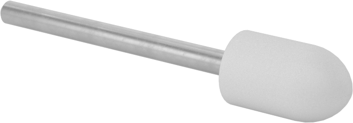 No-Mess Neopren Parlatma Bobi, Çelik için, Yuvarlak Uçlu Silindir, 5/8" Baş Uzunluğu