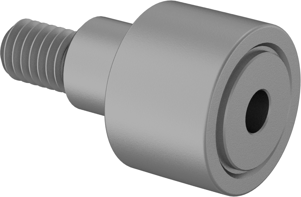 Ayarlanabilir Omuzlu Çelik Dişli Ray Makarası, Düz, 16 mm Çap x 11 mm Genişlikte Silindir, Conta ile