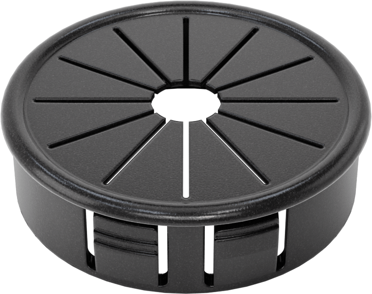 Esnek Tutuşlu Kilitleme Halkaları, 2-1/2“ Delik Çapı ve 1/32” ila 1/4" Malzeme Kalınlığı için, Siyah