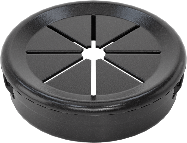 Esnek Tutuşlu Kilitleme Halkaları, 7/8“ Delik Çapı ve 1/32” ila 1/16" Malzeme Kalınlığı için, Siyah