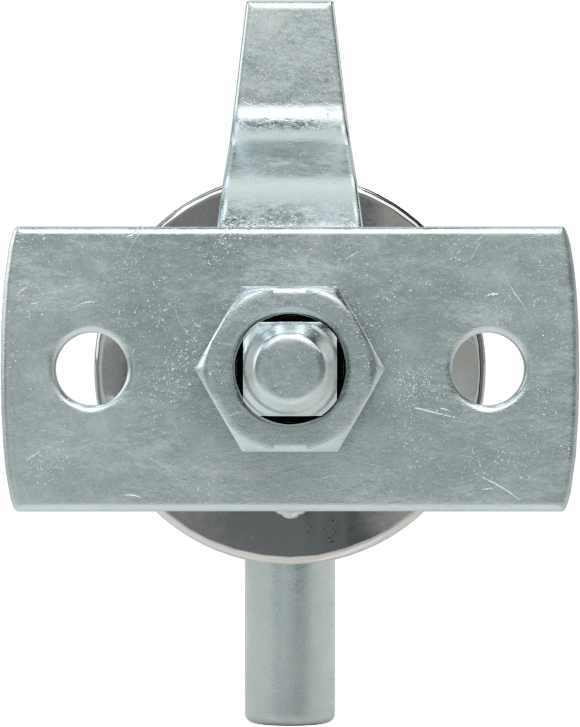 T-Kolu Kam Mandalı, Ayarlanabilir Mandal Mesafesi, Krom Kaplı Çelik, 3/4" maksimum kalınlık için