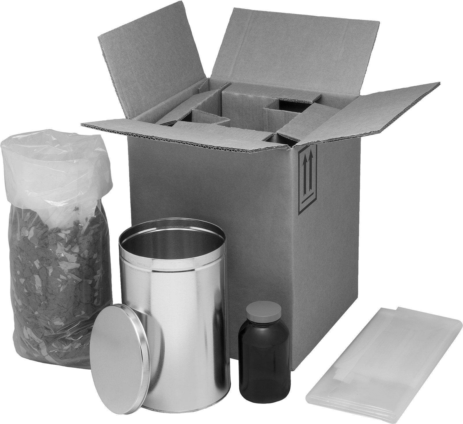 UN Standartlarına Uygun Cam Nakliye Şişesi, Paketleme Kiti, Kehribar, D.O.T.-SP-9168, 32 FL. oz Kapasite