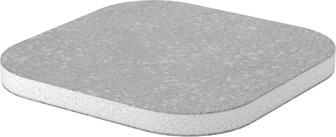 Yastıklı Zımpara Pedi, 2" x 2", Parlak Yüzey için, 1200 Kum