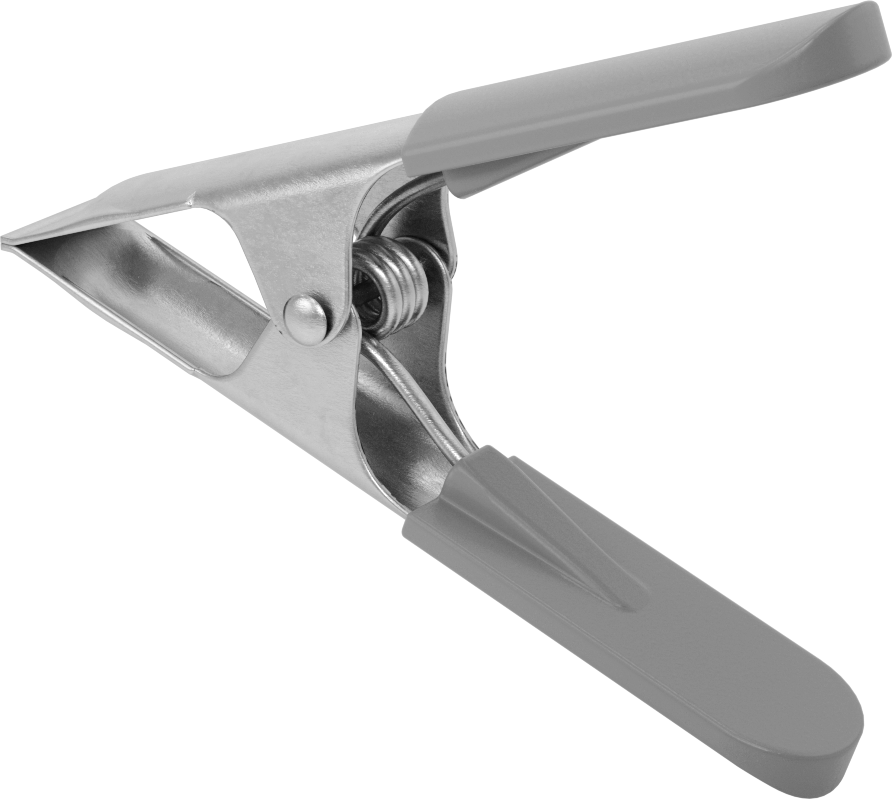 Yaylı Kelepçe, Yastıklı Tutamak, 0“ ila 2-1/4” Açıklık, 35 lbs. Kapasite
