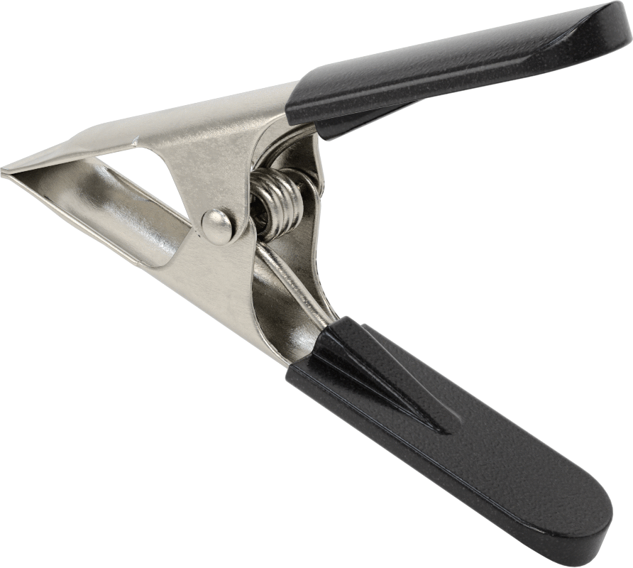 Yaylı Kelepçe, Yastıklı Tutamak, 0“ ila 2-1/4” Açıklık, 45 lbs. Kapasite