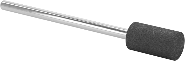 No-Mess Neopren Kauçuk Parlatma Bobi, Yumuşak ve Metal Olmayan Malzemeler için, Silindir, Düz Uç, 7/16" Baş Uzunluğu