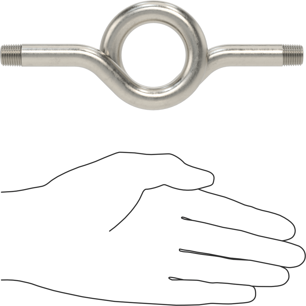 316 Stainless Steel Gauge Siphon Tube, 1/4 NPT Male, 7-1/4" Long, 450 PSI @ 750°F Maximum