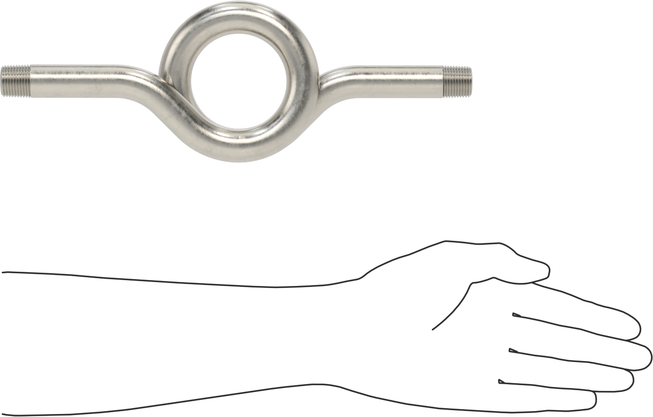 316 Stainless Steel Gauge Siphon Tube, 1/2 NPT Male, 12" Long, 730 PSI @ 800°F Maximum