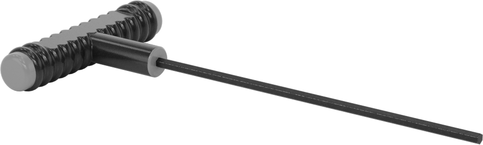Siyah Oksit Çelik T-Saplı Altıgen Anahtar, 1/8" Tahrik Boyutu, Ultra Grip, 6-5/8" Toplam Uzunluk