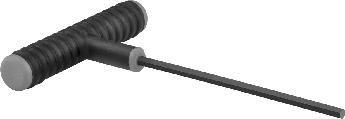 Siyah Oksit Çelik T-Saplı Altıgen Anahtar, 3/16" Tahrik Boyutu, Ultra Grip, 6-13/16" Toplam Uzunluk