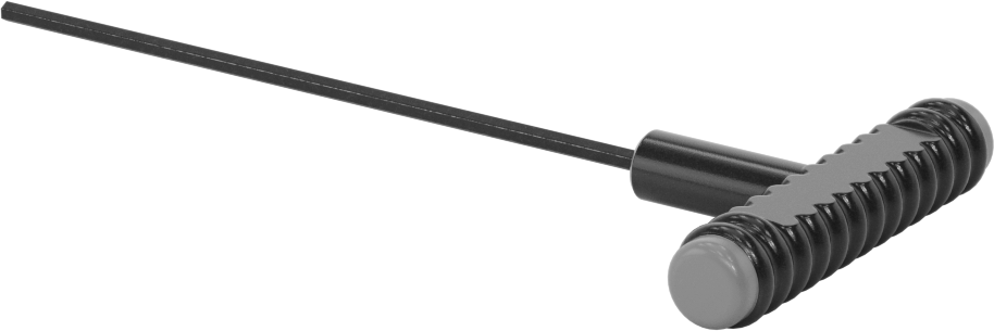 Siyah Oksit Çelik T-Saplı Altıgen Anahtar, 3 mm Tahrik Boyutu, Ultra Grip, 6-5/8" Toplam Uzunluk