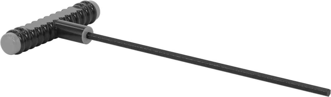 Siyah Oksit Çelik T-Saplı Altıgen Anahtar, 3/16" Tahrik Boyutu, Ultra Grip, 9-3/4" Toplam Uzunluk