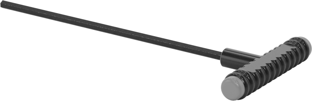 Siyah Oksit Çelik T-Saplı Altıgen Anahtar, 7/32" Tahrik Boyutu, Ultra Grip, 9-3/4" Toplam Uzunluk