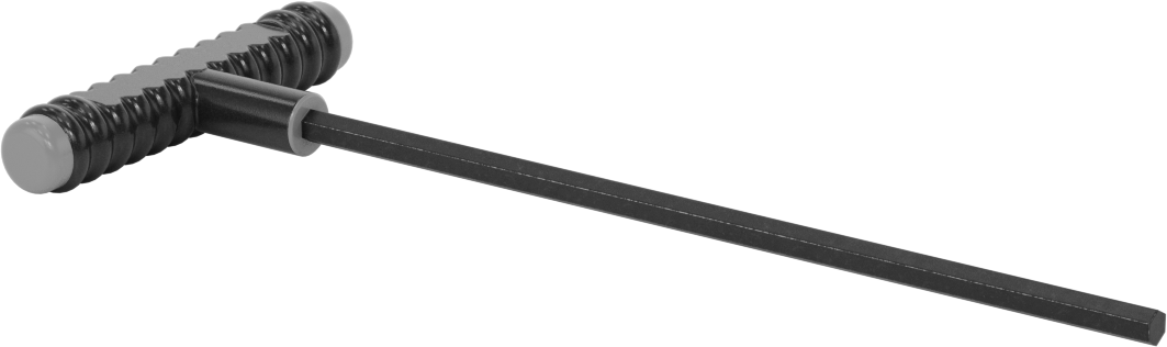 Siyah Oksit Çelik T-Saplı Altıgen Anahtar, 1/4" Tahrik Boyutu, Ultra Grip, 9-3/4" Toplam Uzunluk