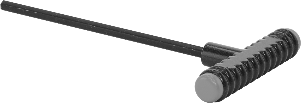Siyah Oksit Çelik T-Saplı Altıgen Anahtar, 5/16" Tahrik Boyutu, Ultra Grip, 10" Toplam Uzunluk