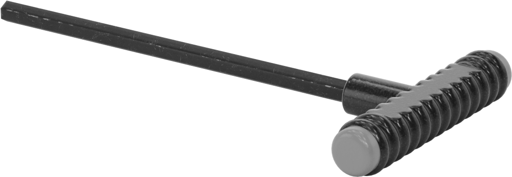 Siyah Oksit Çelik T-Saplı Altıgen Anahtar, 3/8" Tahrik Boyutu, Ultra Grip, 10" Toplam Uzunluk