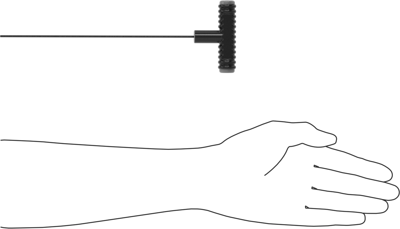 Siyah Oksit Çelik T-Saplı Altıgen Anahtar, 2 mm Tahrik Boyutu, Ultra Grip, 9-3/4" Toplam Uzunluk