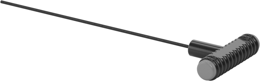Siyah Oksit Çelik T-Saplı Altıgen Anahtar, 2,5 mm Tahrik Boyutu, Ultra Grip, 9-3/4" Toplam Uzunluk