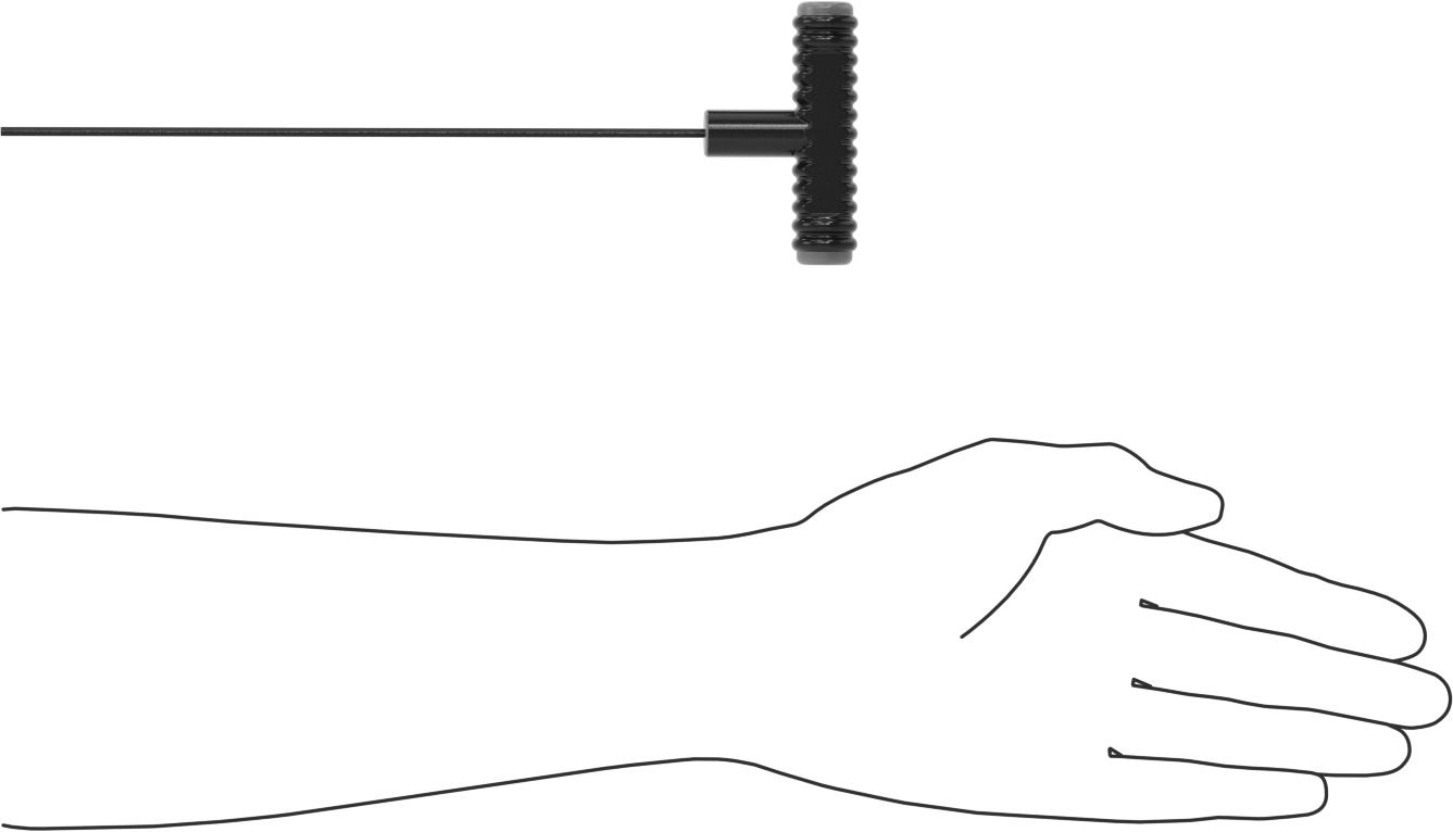 Siyah Oksit Çelik T-Saplı Altıgen Anahtar, 2,5 mm Tahrik Boyutu, Ultra Grip, 9-3/4" Toplam Uzunluk