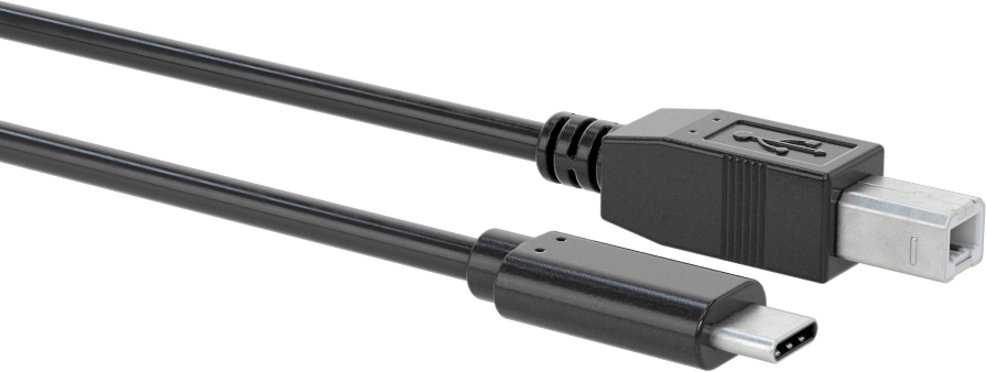 USB Kablosu, USB Standart 2.0, C Fişi x B Fişi, 6 Fit Uzunluk