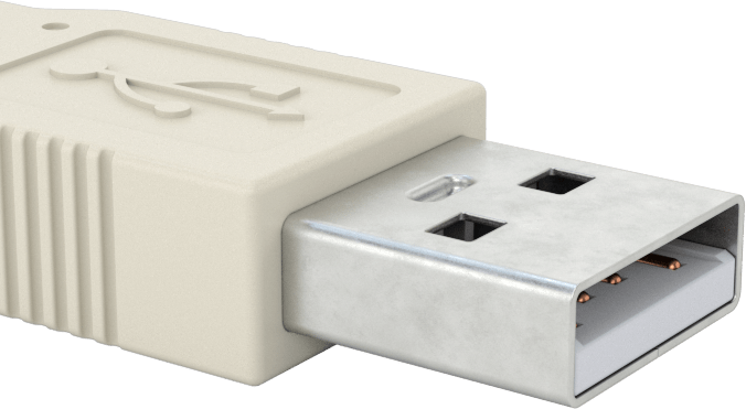 USB Kablosu, USB Standart 2.0, A Fiş x A Fiş, 6 Fit Uzunluk