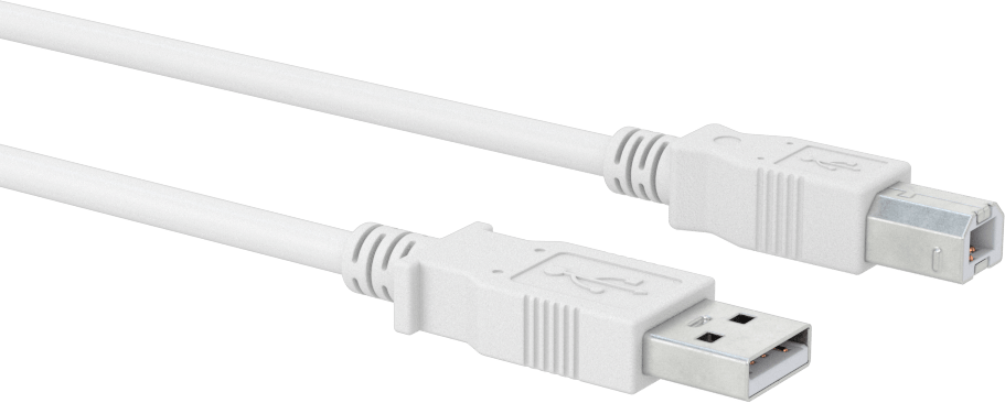USB Kablosu, USB Standart 2.0, A Fiş x B Fiş, 3 Fit Uzunluk