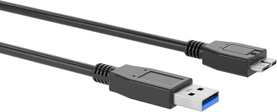 USB Kablosu, USB Standart 3.2 Gen 1, A Fiş x Mikro-B Fiş, 1 Ayak Uzunluğunda