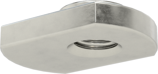 Uç Beslemeli T-Yivli Çerçeve Bağlantı Elemanları, 1" ve 25 mm Ray için Somun, 10-32 Diş Boyutu, 0,15" Kalınlık