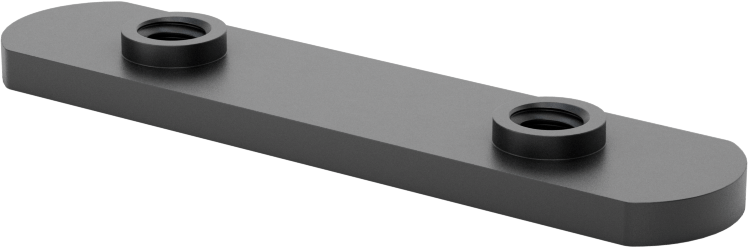 Uç Beslemeli T-Yivli Çerçeve Bağlantı Elemanları, 1,5 inç Ray için Çift Somun, 1/4"-20 Diş, 0,2220 inç Kalınlık