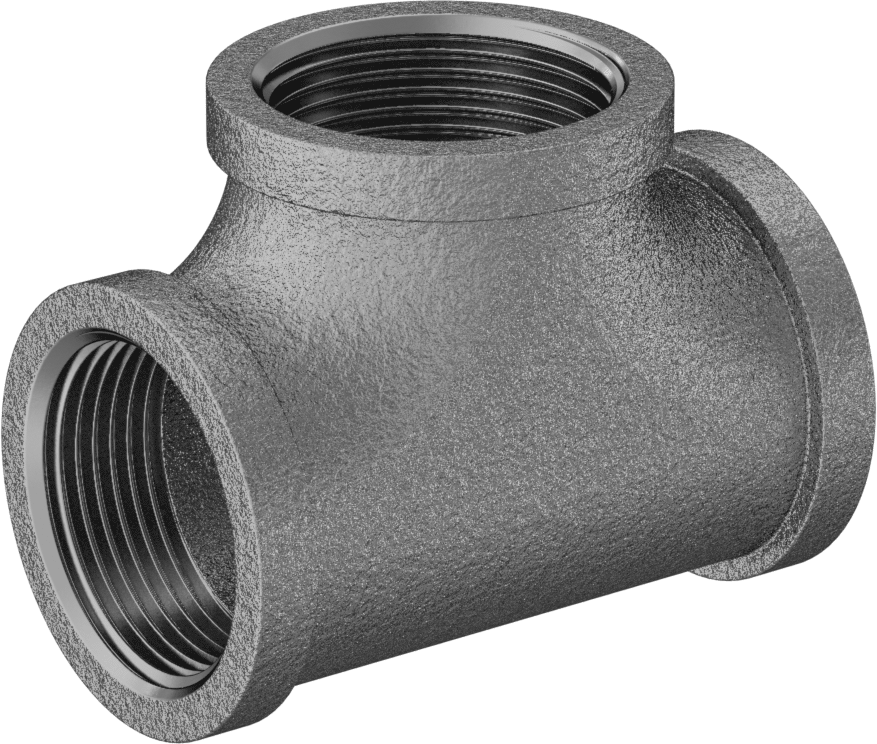 Düşük Basınçlı Boru Bağlantı Elemanı, T Konektörü, Bronz, 1-1/4 BSPT Dişi