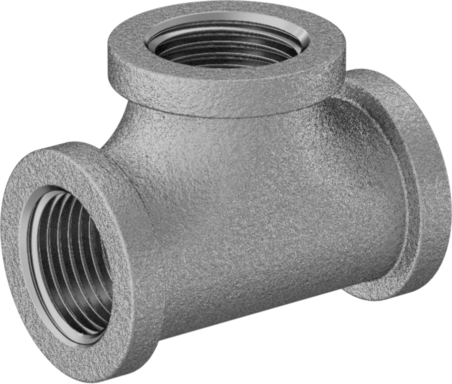 Düşük Basınçlı Boru Bağlantı Elemanı, T Konektörü, Bronz, 3/8 BSPT Dişi