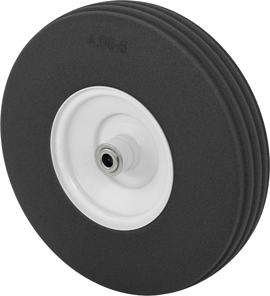 Düz Lastiksiz Tekerlek, Rulman, 13-3/16“ Çap x 3-3/8” Genişlik