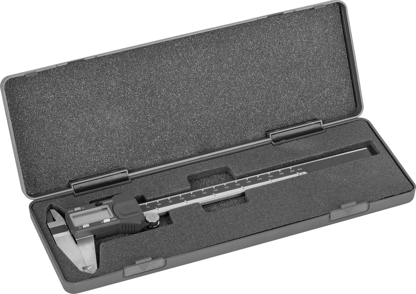 Dijital Kaliper, 0“ ila 8” ve 0 mm ila 200 mm Ölçüm Aralıkları