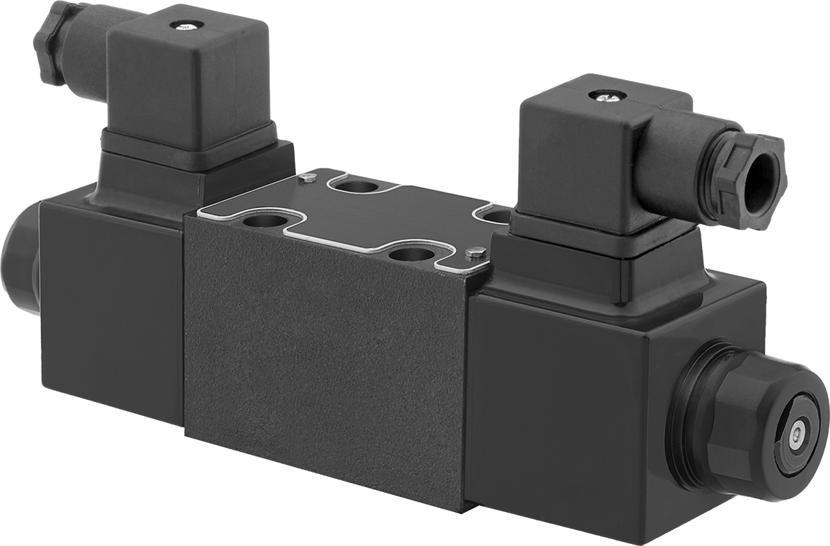 Yön Kontrol Blok Montajlı Hidrolik Valf, Çift Solenoid Kumandalı, Açık-Kapalı, D03 Montaj