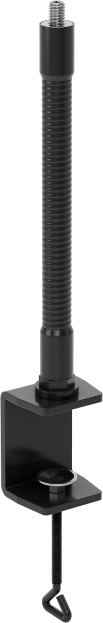 Her Yönde Konumlandırma Kolu, Kelepçeli Taban, 3/16"-18 Dişli Delik/Saplama, 9" Çıkıntı