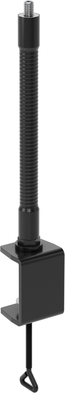 Her Yönde Konumlandırma Kolu, Kelepçeli Taban, 3/16"-18 Dişli Delik/Saplama, 9" Çıkıntı