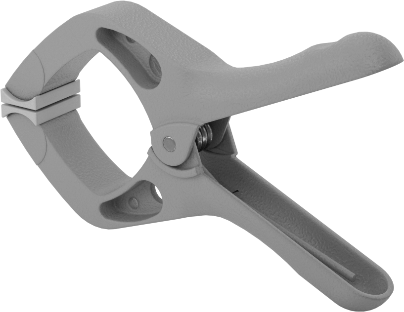 Yaylı Kelepçe, Plastik, Düz Tutamak, 0“ - 3/4” Açıklık