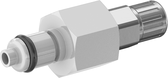 Hava ve Su için Plastik Hızlı Bağlantı Kesme Tüp Bağlantısı, Kapatma Valfli Plug, 1/8 Kaplin, 5/32" Sıkıştırma Borusu için