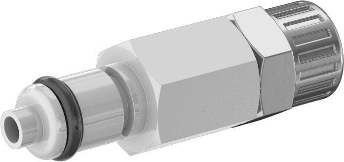 Hava ve Su için Plastik Hızlı Bağlantı Kesme Tüp Bağlantısı, Kapatma Valfli Plug, 1/8 Kaplin, 1/4" Sıkıştırma Borusu için