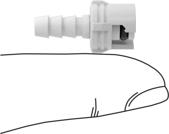 Hava ve Su için Plastik Hızlı Bağlantı Kesme Tüp Bağlantısı, 4 mm Dikenli Boru İç Çapı için Düz Plug, 3/32 Bağlantı Boyutu