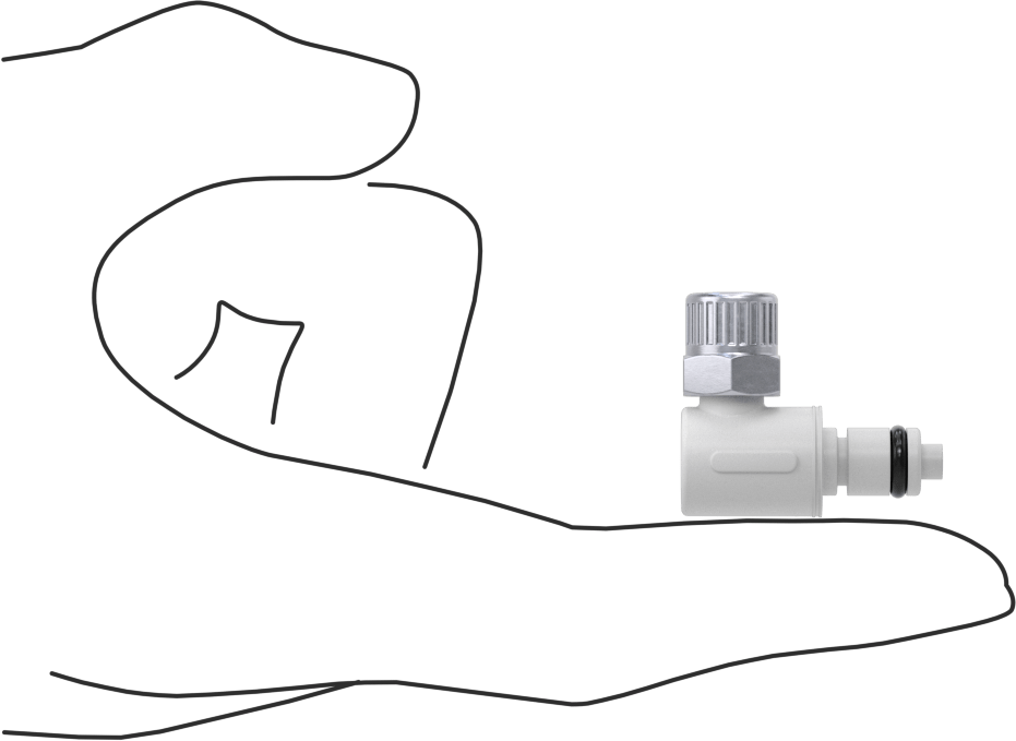 Hava ve Su için Plastik Hızlı Bağlantı Kesme Tüp Bağlantısı, 1/4" Sıkıştırma Borusu Dış Çapı için Kapatma Özellikli 90 Derece Plug