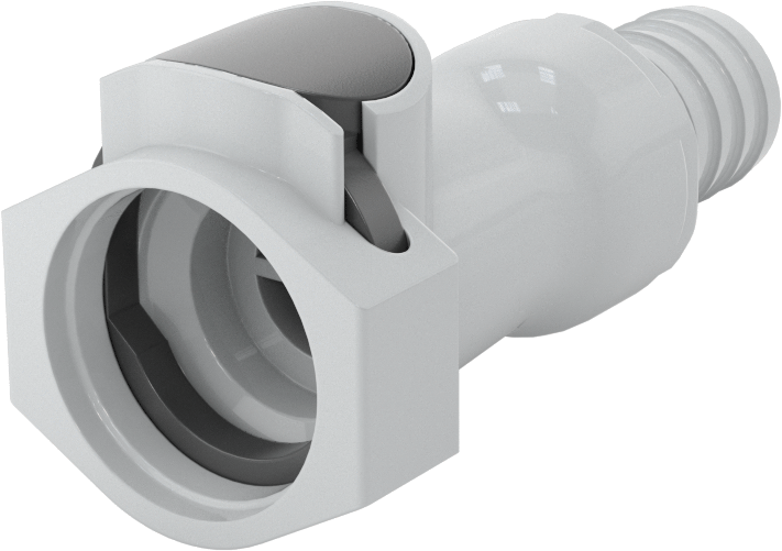 Hızlı Bağlantı Kesme Tüp Bağlantısı, Soket, 3/8 Boyutu, 5/8" Hortum İç Çapı için